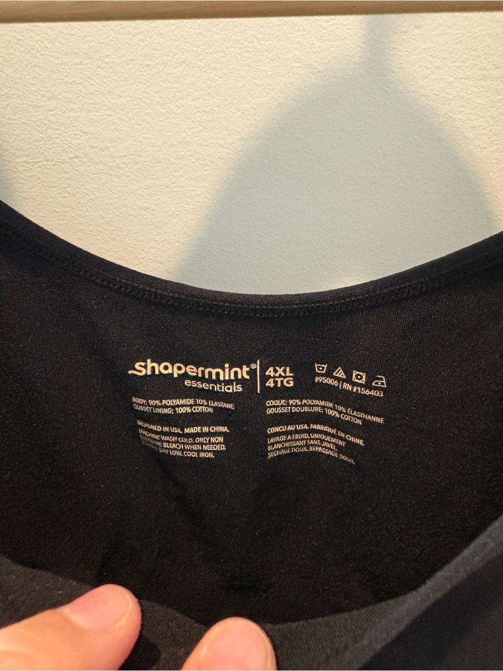 Shapermint Black Short-Sleeve Scoop Neck Bodysuit - Picture 5 of 5